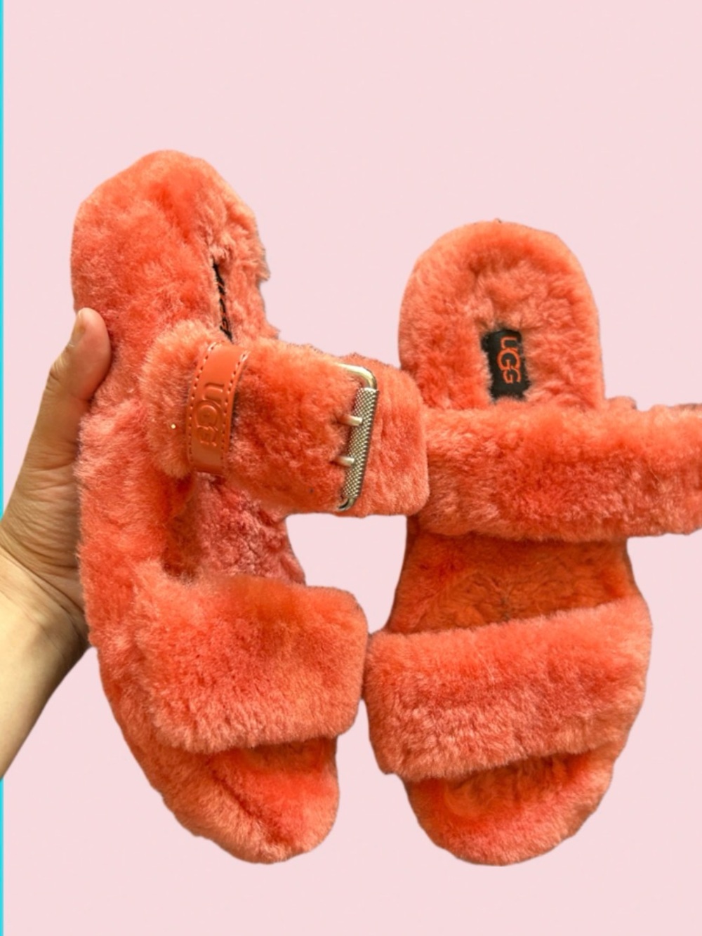 Ugg fur slides